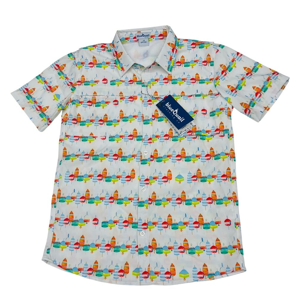 NWT Blue Quail Size 12 Fishing Bobbers Button Up